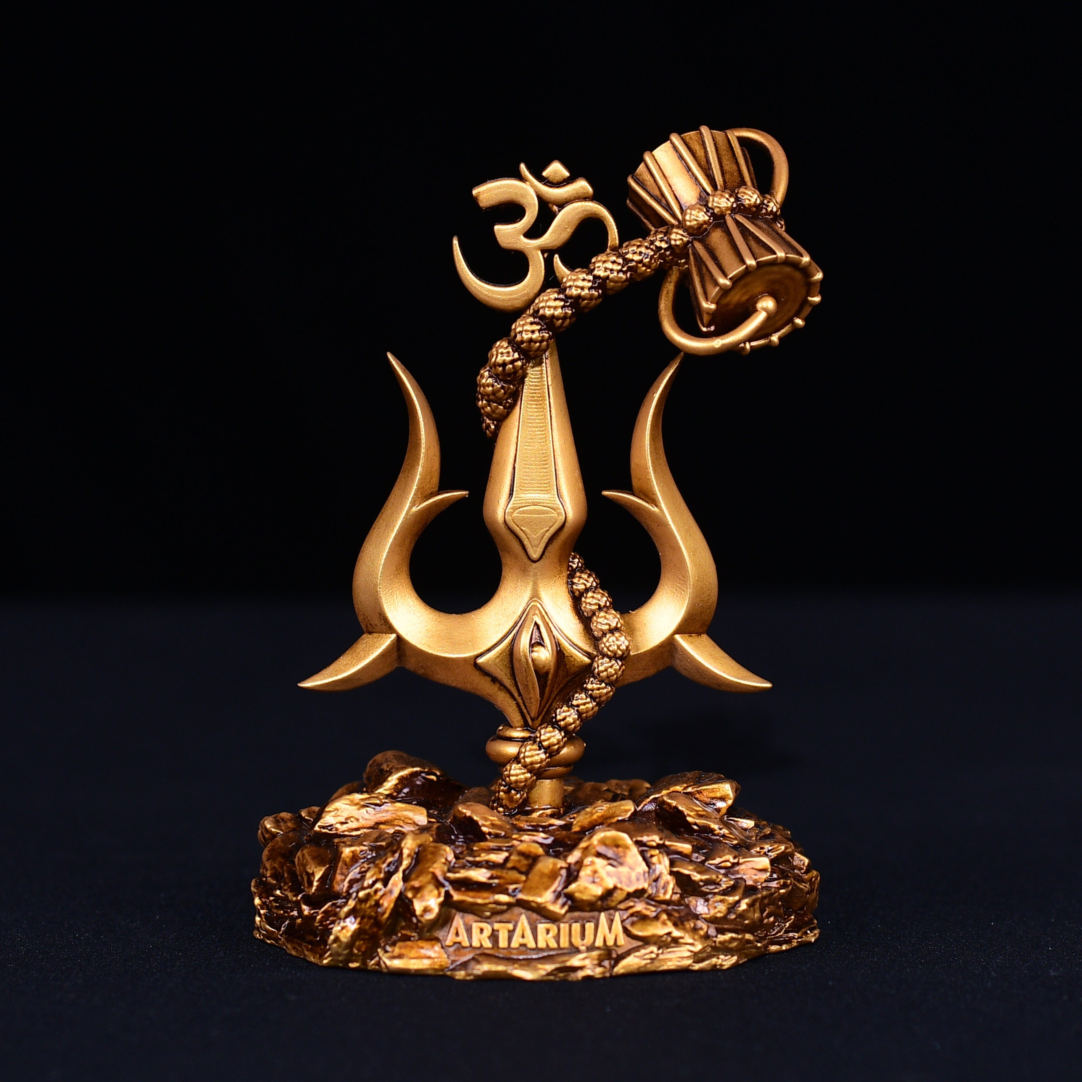 Lord Shiva Trishul With Damru Car Dashboard Car Dashboard Lord Shiva Trishul With Damru Car Dashboard Zaavio®