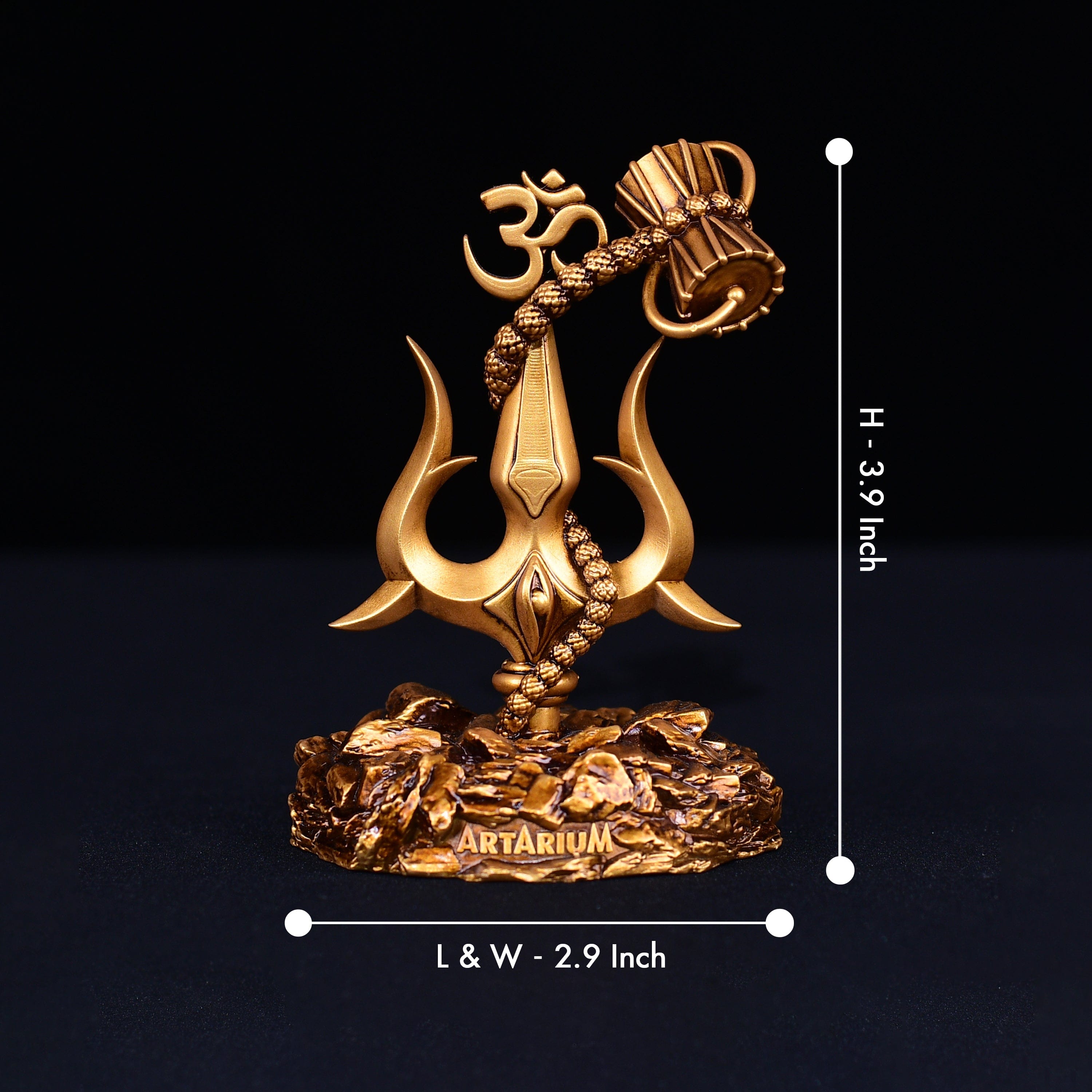 Lord Shiva Trishul With Damru Car Dashboard Car Dashboard Lord Shiva Trishul With Damru Car Dashboard Zaavio®