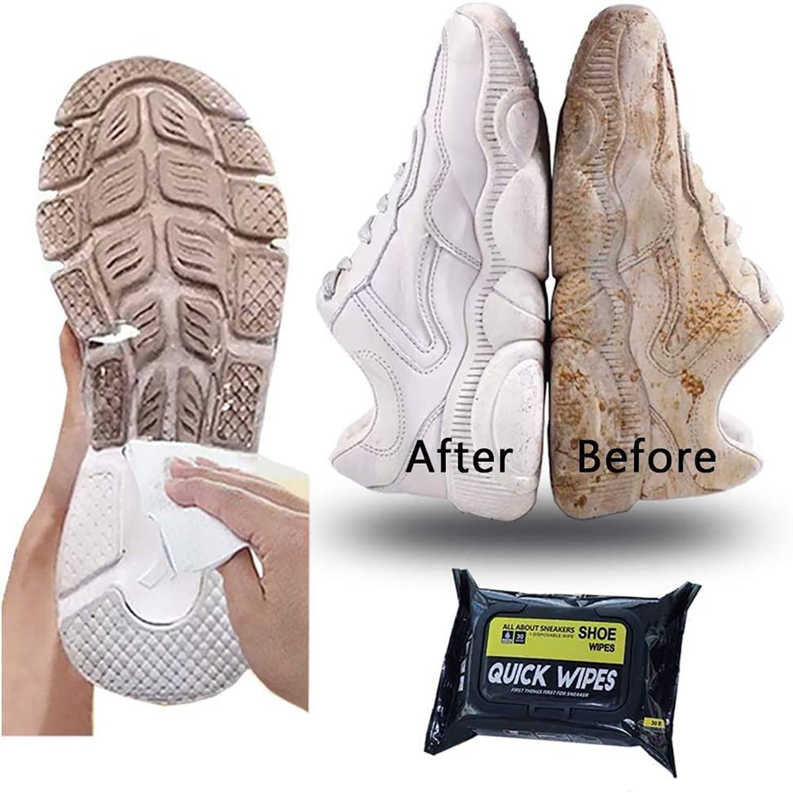 Shoe Cleaning Wipes (Pack of 80 Wipes) | Shoe Cleaning Wipes Kit Shoes Shine Cleaner Shoe Cleaning Wipes (Pack of 80 Wipes)