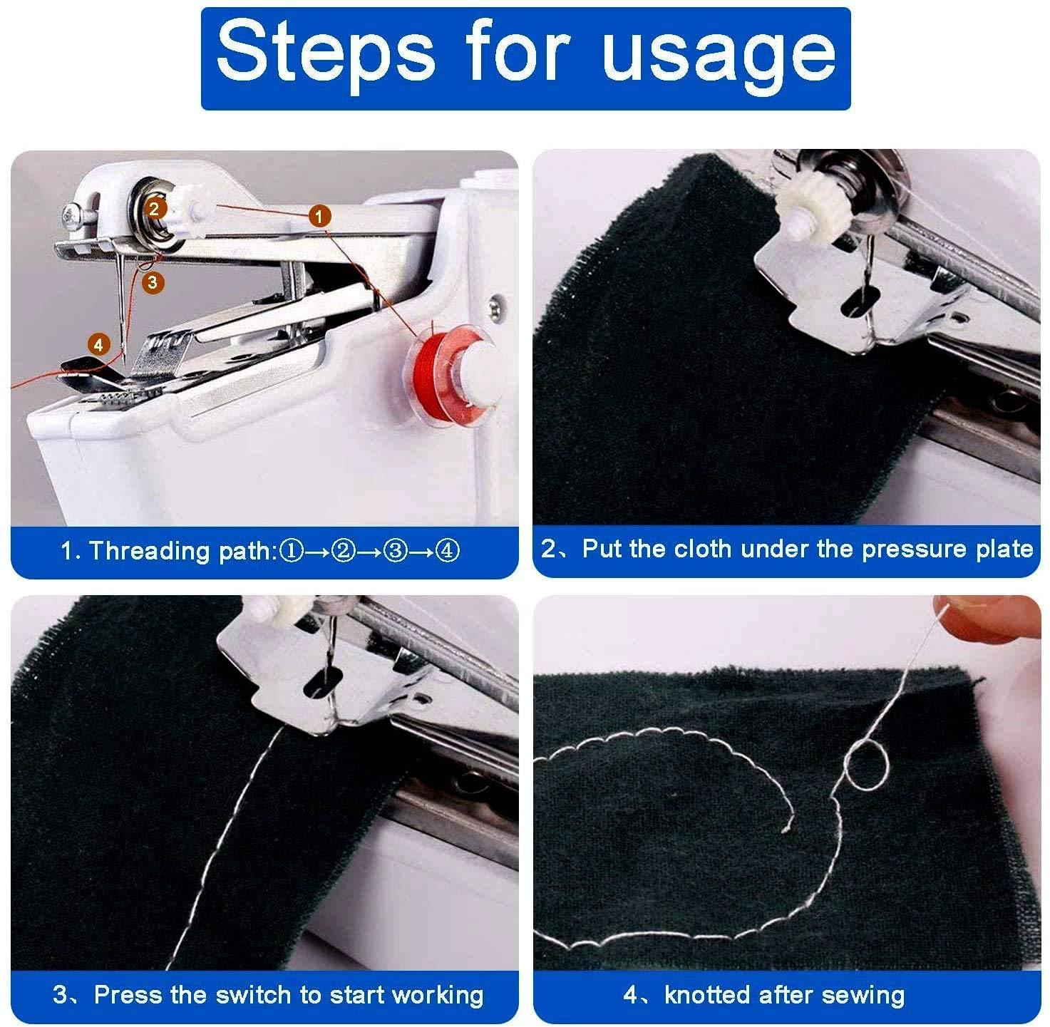 Hand Sewing Machine Portable Electric Handheld Stitch Device - Insta-Stitch™ sewing machine Insta-Stitch™ Hourglassify®