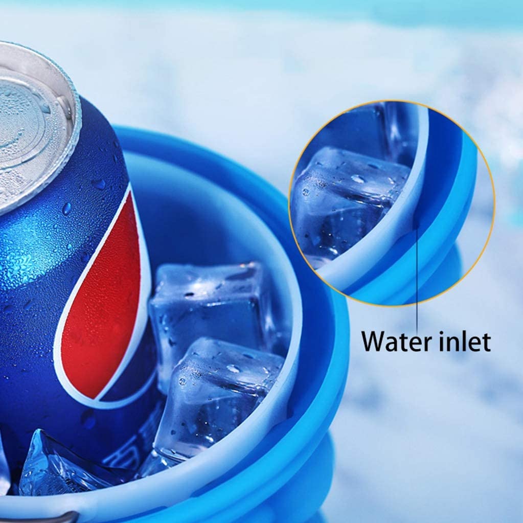 Ice Maker Bucket Portable Silicone Ice Bucket for Home Outdoors - Silicone Ice Cube Maker - Silicone Ice Cube Maker